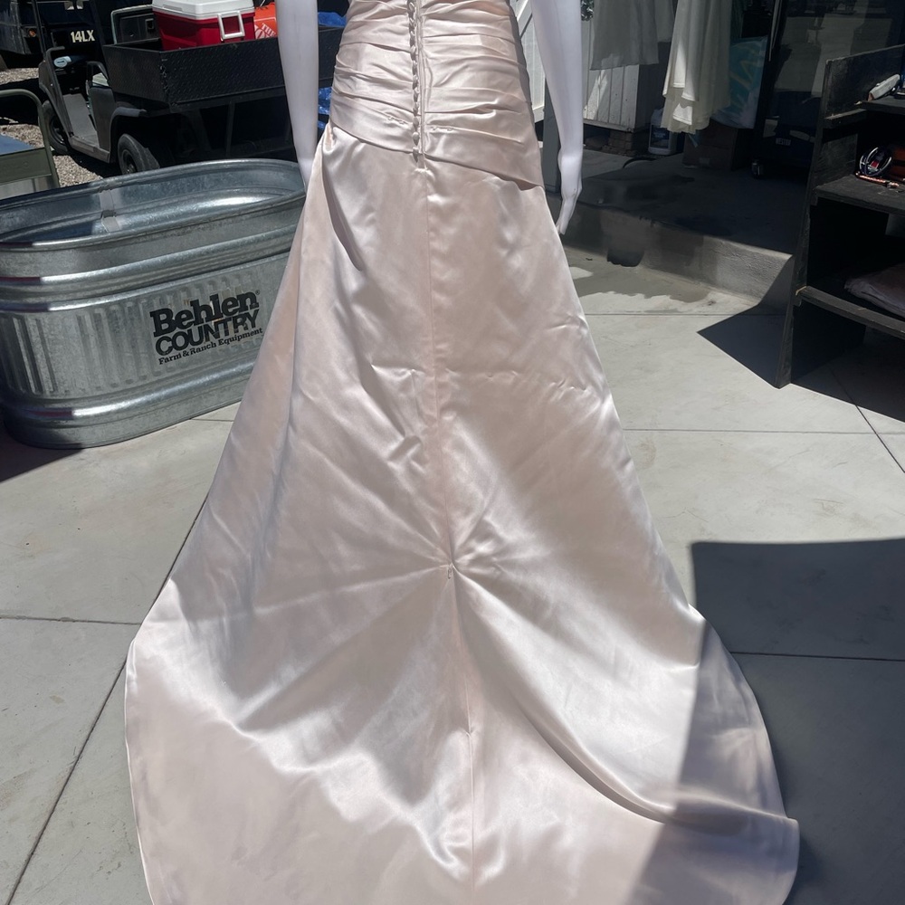Couture Collection elegant Blush wedding dress - Picture 12 of 15